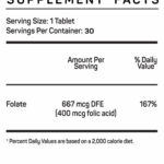 Vitamax Folic Acid Supplement Facts