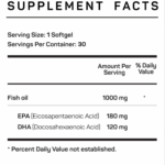 Vitamax Omega 3 High Purity Fish Oil 1000mg Supplement Facts
